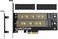 MHQJRH Dual M.2 PCIE Adapter for SATA or PCIE NVMe SSD with Advanced Heat Sink Solution,M.2 SSD NVME (m Keyand SATA (b Key22110 2280 2260 2242 2230 to PCI-e x 4 Host Controller Expansion Card