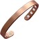 MagEnergy Copper Bracelet for Men and Women 99.9% Pure Copper Bangle 6.5" Adjustable for Arthritis with 8 Magnets for Effective Joint Pain Relief, Arthritis, RSI, Carpal Tunnel