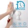 Luxear Suction Hooks Powerful Vacuum Suction Cup Hooks- Heavy Duty Kitchen Suction Cup Holder Shower Hook for Towel Robe Loofah - White Waterproof Suction Holder- for Bathroom Kitchen Restroom (4Pack