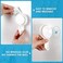 Luxear Suction Hooks Powerful Vacuum Suction Cup Hooks- Heavy Duty Kitchen Suction Cup Holder Shower Hook for Towel Robe Loofah - White Waterproof Suction Holder- for Bathroom Kitchen Restroom (4Pack
