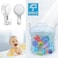 Luxear Suction Hooks Powerful Vacuum Suction Cup Hooks- Heavy Duty Kitchen Suction Cup Holder Shower Hook for Towel Robe Loofah - White Waterproof Suction Holder- for Bathroom Kitchen Restroom (4Pack