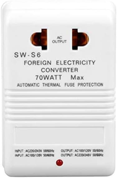 Walfront 70W 110V/120V to 220V/240V Step Up and Down Travel Adapter Voltage Converter Transformer(CN standard plug