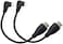 Seadream Angled Micro HDMI to HDMI Cable; 2pcs 8 inch 90 Degree Right Angle Micro HDMI Male to HDMI Male Cable Connector (2pcs Right Angled