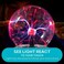Discovery Kids 6" Plasma Globe Lamp with Interactive Electronic Touch and Sound Sensitive Lightning and Tesla Coil, Includes AC Adapter, Glass STEM Lava Lamp-Style Light for Desk, Kids Room, and More