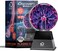 Discovery Kids 6" Plasma Globe Lamp with Interactive Electronic Touch and Sound Sensitive Lightning and Tesla Coil, Includes AC Adapter, Glass STEM Lava Lamp-Style Light for Desk, Kids Room, and More