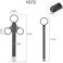 NEWJINDA [2PackStorage Bag] Lube Applicator Syringe with 10ml Precise Scales, 6.5" Lube Shooter with Air-Proof Silicone Cap Reusable Lubricant Tube Applicator for Women, MenCouples, Black