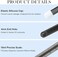 NEWJINDA [2PackStorage Bag] Lube Applicator Syringe with 10ml Precise Scales, 6.5" Lube Shooter with Air-Proof Silicone Cap Reusable Lubricant Tube Applicator for Women, MenCouples, Black