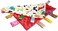 G-Tree Baby Comfort Blanket with Tag, Taggy Blanket - Multi-Coloured Dinosaurs Tag, Taggy Blanket - Red Textured Underside