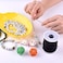 Zealor (White and Black- 2 Roll 1 mm Elastic String Cord Elastic Thread Beading String Cord for Jewellery Making Bracelets Beading 100 Metres/Roll (White and Black