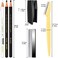 KAIQIKAIXI Waterproof Eyebrows Pencil Tattoo Makeup And Microblading Supplies Kit-Eye Brow Liners In 8 Eyebrow Pens 6 Eyebrow knives 1Eyebrow Pencil Shaper 10 Pencil Sharpeners