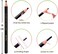 KAIQIKAIXI Waterproof Eyebrows Pencil Tattoo Makeup And Microblading Supplies Kit-Eye Brow Liners In 8 Eyebrow Pens 6 Eyebrow knives 1Eyebrow Pencil Shaper 10 Pencil Sharpeners