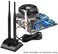 Eightwood Dual WiFi Antenna with RP-SMA Male Connector, 2.4GHz 5GHz Dual Band Antenna Magnetic Base for WiFi Wireless Router Mobile Hotspot