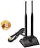 Eightwood Dual WiFi Antenna with RP-SMA Male Connector, 2.4GHz 5GHz Dual Band Antenna Magnetic Base for WiFi Wireless Router Mobile Hotspot