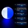 كرات غولف مضيئة بتقنية LED من ILYSPORT، تتوهج في الظلام - ألوان متعددة: أزرق، برتقالي، أحمر، أبيض، أخضر، وردي - عبوة من 6 كرات