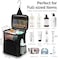 TERRA HOME Portable Shower Caddy Dorm - Foldable Mesh Tote - Dorm Room Essentials - Durable Hanging Travel Bag - Perfect for College Students, Men, Women (Black