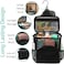 TERRA HOME Portable Shower Caddy Dorm - Foldable Mesh Tote - Dorm Room Essentials - Durable Hanging Travel Bag - Perfect for College Students, Men, Women (Black