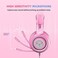 SOMIC G951s Pink Stereo Gaming Headset with Mic for PS4,Xbox,PC,Mobile Phone,3.5mm Noise Reduction Cat Ear Headphones Lightweight Over Ear Headphones for Girls