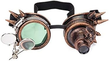 نظارات FOCUSSEXY كاليدوسكوب، نظارات حفلات الرقص، نظارات كريستال بريزم، نظارات ستيمبانك، موضة
