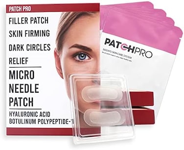 PATCH PRO Micro Needle Patch &ndash; Hyaluronic Acid Microneedle Eye Patches for Fine Lines, Eye Wrinkles, Dark Circles, Forehead Lines, Wrinkle Filler Patches 8pcs