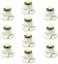 مجموعة WLJH من 10 مصابيح LED بيضاء T3 Neo Wedge 3030 SMD بقاعدة 8 مم، مناسبة للوحة عدادات السيارة، وأنظمة التكييف والتدفئة، ومصابيح التحكم في المناخ، ومؤشرات الإضاءة الداخلية.
