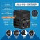 Ceptics International Power Adapter, World Travel Usb-C Qc 3.0 With Pd Plug Adaptor Kit - 3 Usb Ports Wall Charger Type I C G A Outlets 110V 220V A/C - 5V D/C - Eu Euro Us Uk - All In One, UP-10KU