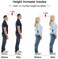 SQHT Men and Women Height Increase Insoles Gel Shoe Heel Lift InsertsPads, Achilles Tendon Cushion Cups Large (1.4in Height