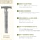 VIKINGS BLADE The Emperor Adjustable Safety Razor (Frosted Chrome