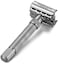 VIKINGS BLADE The Emperor Adjustable Safety Razor (Frosted Chrome