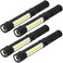 WUTL COB LED Work Flashlight with Magnetic Base and Clip Multi-Function Pocket Pen Light Inspection Work Light, 4 PCS