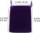 HRX Package Small Velvet Jewelry Bags with Drawstring, 20pcs Velvet Cloth Gift Pouches Purple (2.8 X 3.6 inches