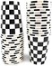 Oojami Serves 30Complete Party PackBlack and White Checkered9" Dinner Paper Plates7" Dessert Paper Plates9 oz Cups3 Ply NapkinsRace Car Party Theme