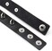 MILAKOO Punk Style Love Heart PU Leather Collar Choker Necklace with Rivets Spiked Accent