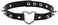 MILAKOO Punk Style Love Heart PU Leather Collar Choker Necklace with Rivets Spiked Accent