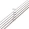 Tiparts 10m Stainless Steel Flat Cross Chains Link Spool Bulk with 20 Lobster Clasps and 50 Jump Rings for Pendant Necklace Jewellery DIY Making (Chain Width 1.5mm20pcs Clasps50 Rings, Silver