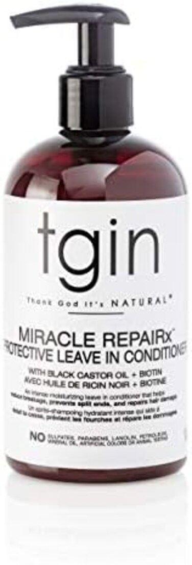Thank God It's Natural Tgin Miracle Repairx Protective Leave In Conditioner For Natural Hair - Dry Hair - Curly Hair - 13 Oz