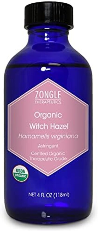 Zongle Therapeutics Zongle USDA Certified Organic Witch Hazel, Hamamelis Virginiana, (4oz