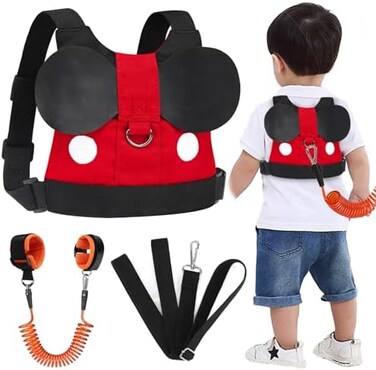 Accmor Toddler Leash Harness Baby Safety Harness Leash Child Anti Lost Wrist Link Cute Kid Safety Walking Assistant Strap Tether for 1-5 Years Boys and Girls to Zoo or Mall