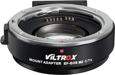 Viltrox EF-EOS M2 Adapter 0.71x Speed Booster for Canon EF Lens to EOS EF-M Mirrorless Camera M3 M5 M6 M10 M50 M100 AF Auto Focus Reducer