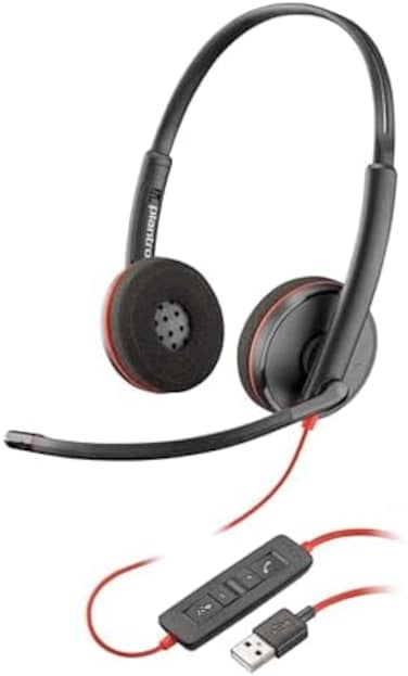 Plantronics Blackwire C3220 USB Headset, Wired