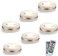 LEASTYLE Wireless LED Puck Lights with Remote Control 6 pack, LED Under Cabinet Lighting,Puck Lights Battery Operated, Closet light, Under Counter Lighting, Stick On Lights