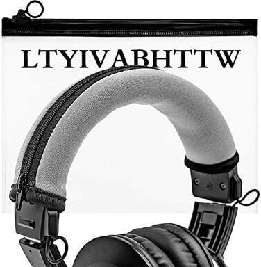LTYIVABHTTW Replacement Headband Cover Compatible Audio Technica ATH M50X M50 M40X M40 M30X M20X Headphones (Silver