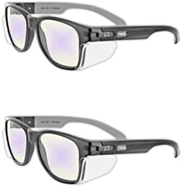 Magid Glove &amp; Safety Magid GloveSafety Y50 Iconic GlassesANSI Z87, UV Protection, and Premium Anti-Fog Coating 2 Pair Y50BKAFBLA-2 2