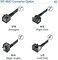 10Gtek Internal Mini SAS HD SFF-8643 to SFF-8643 Cable, 12G, 100-Ohm, Straight to Right Angle, 0.5-m