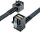 10Gtek Internal Mini SAS HD SFF-8643 to SFF-8643 Cable, 12G, 100-Ohm, Straight to Right Angle, 0.5-m