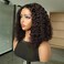 ISEE Hair 150% Density Brazilian Deep Wave Lace Front Wig Glueless Lace Front Human Hair Wigs For Women Black Pre Plucked Unprocessed 8A Virgin Brazilian Hair Wig (14'13x4 Lace Front Wig