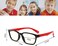 FOURCHEN Anti Blue Light Glasses for Kids Computer Glasses,UV Protection Anti Glare Eyeglasses Computer Glasses Video Gaming Glasses for Children (Black-red