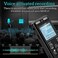 Aiworth 16GB Digital Voice Activated Recorder for Lectures - 1160 Hours Sound Audio Recording Device With Playback, MP3 Player, Password, Variable Speed