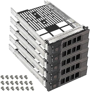 YEECHUN 3.5" SAS SATA Hard Drive Tray Caddy Replacement for Dell PowerEdge T330 T430 T630 R230 R330 R430 R530 R630 R730 R730XD R930 MD1400 MD3400 Series (5 Pack
