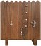 Mooca Wooden Plank Necklace Jewelry Display Stand for 8 Necklaces, Holder, Wood Stand, Storage Brown Color