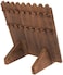Mooca Wooden Plank Necklace Jewelry Display Stand for 8 Necklaces, Holder, Wood Stand, Storage Brown Color